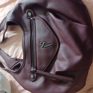 Stylish Purple Handbag with Front Pocket